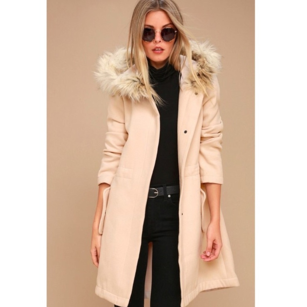 BB Dakota Colin Faux Fur Hooded Coat